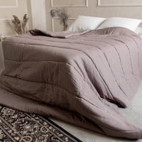 Organic HEMP LINEN Comforter 400 gr.m2 Duvet Insert Linen fabric filled organic Hemp fiber filler Full Twin Queen King Custom size blanket