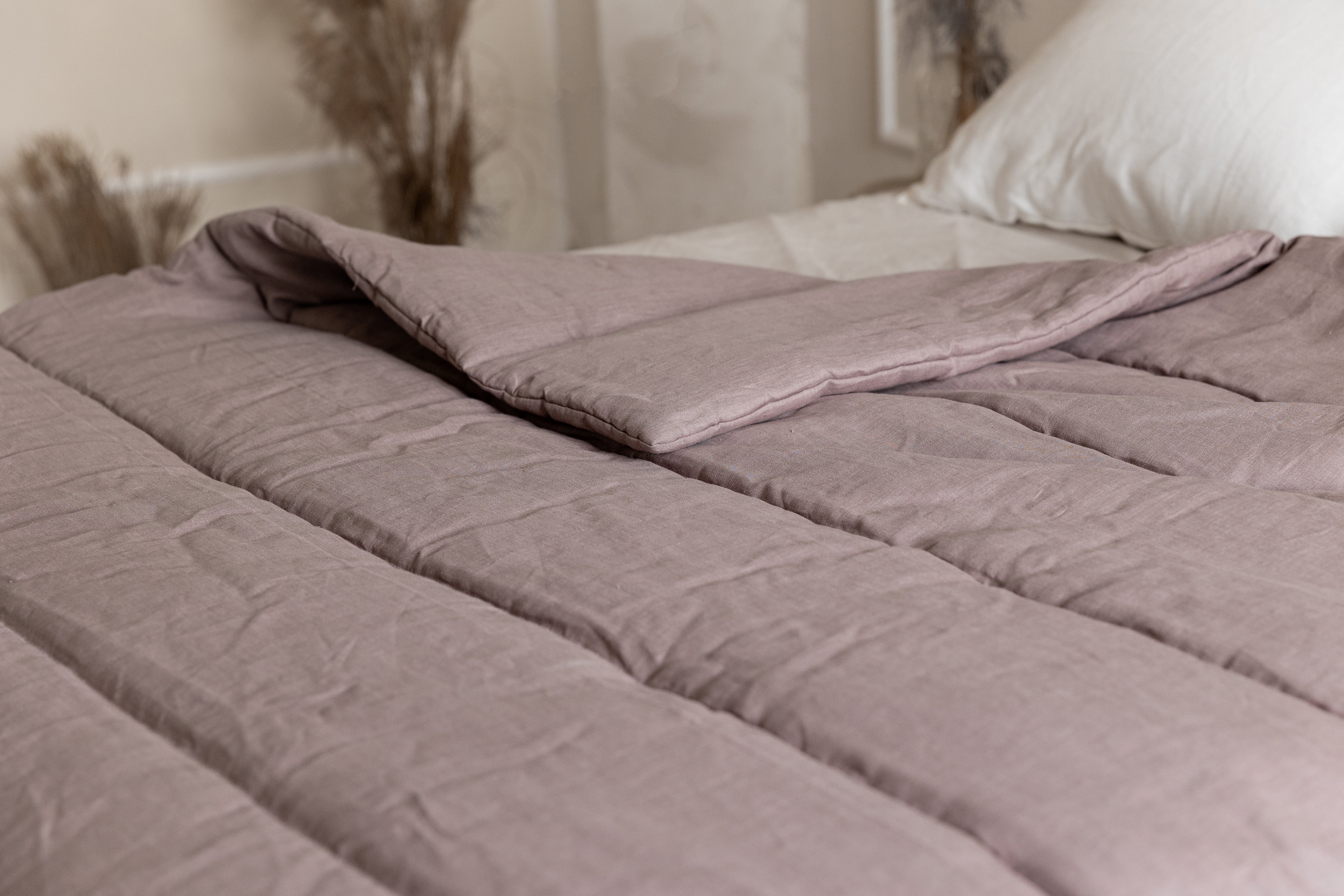 Organic HEMP LINEN Comforter 400 gr.m2 Duvet Insert Linen fabric filled organic Hemp fiber filler Full Twin Queen King Custom size blanket