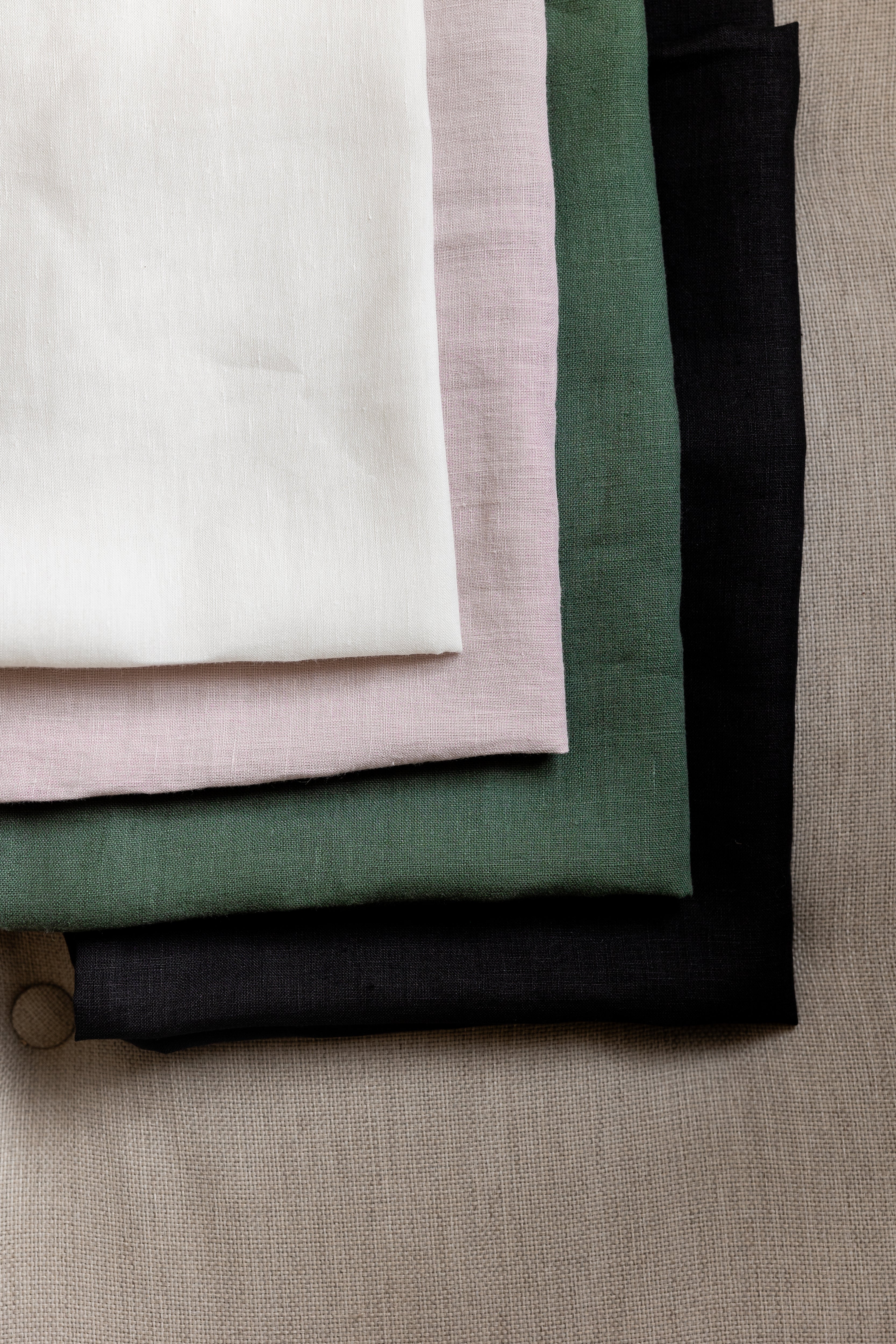 Linen Pillowcases Linen Washed Fabric Black White Green Ashen Pink Custom sizes Make to order