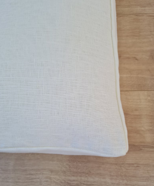 Special listing for Stephanie Frank one 30"x 7.4"x 6" outer removable bolster cover in milk linen