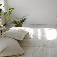 Milky Linen Pillowcases Linen Washed Fabric