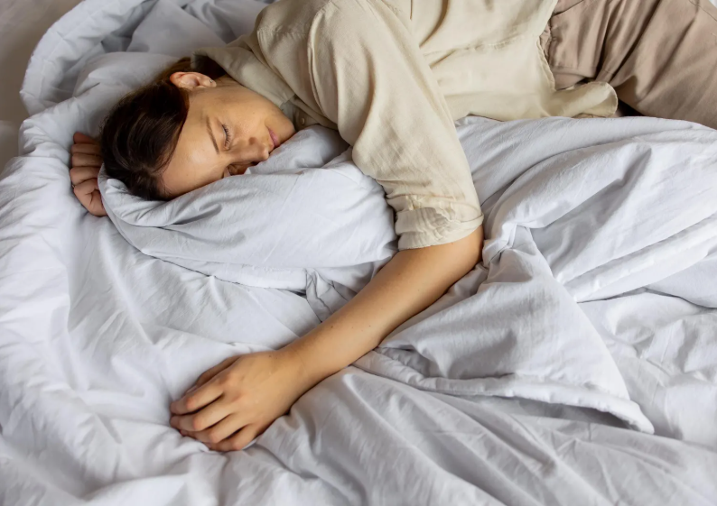Hemp Blanket with Washed Cotton: Thin, Lightweight Summer Quilt