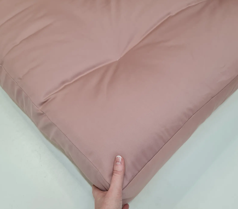 HEMP shikibuton mat Shiki futon 3” thick filled organic hemp fiber filler in natural Cotton fabric Custom Size Hand made