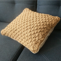 Hemp Knit 16" x 14" (40x35cm) pillowcase HEMP Decorative pillow cases /Hemp pillow cover