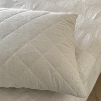 HEMP Pillow filled organic HEMP FIBER in Linen/Cotton fabric regulation height/Hemp pillow/ Hypoallergenic Bed Pillow Eco pillow