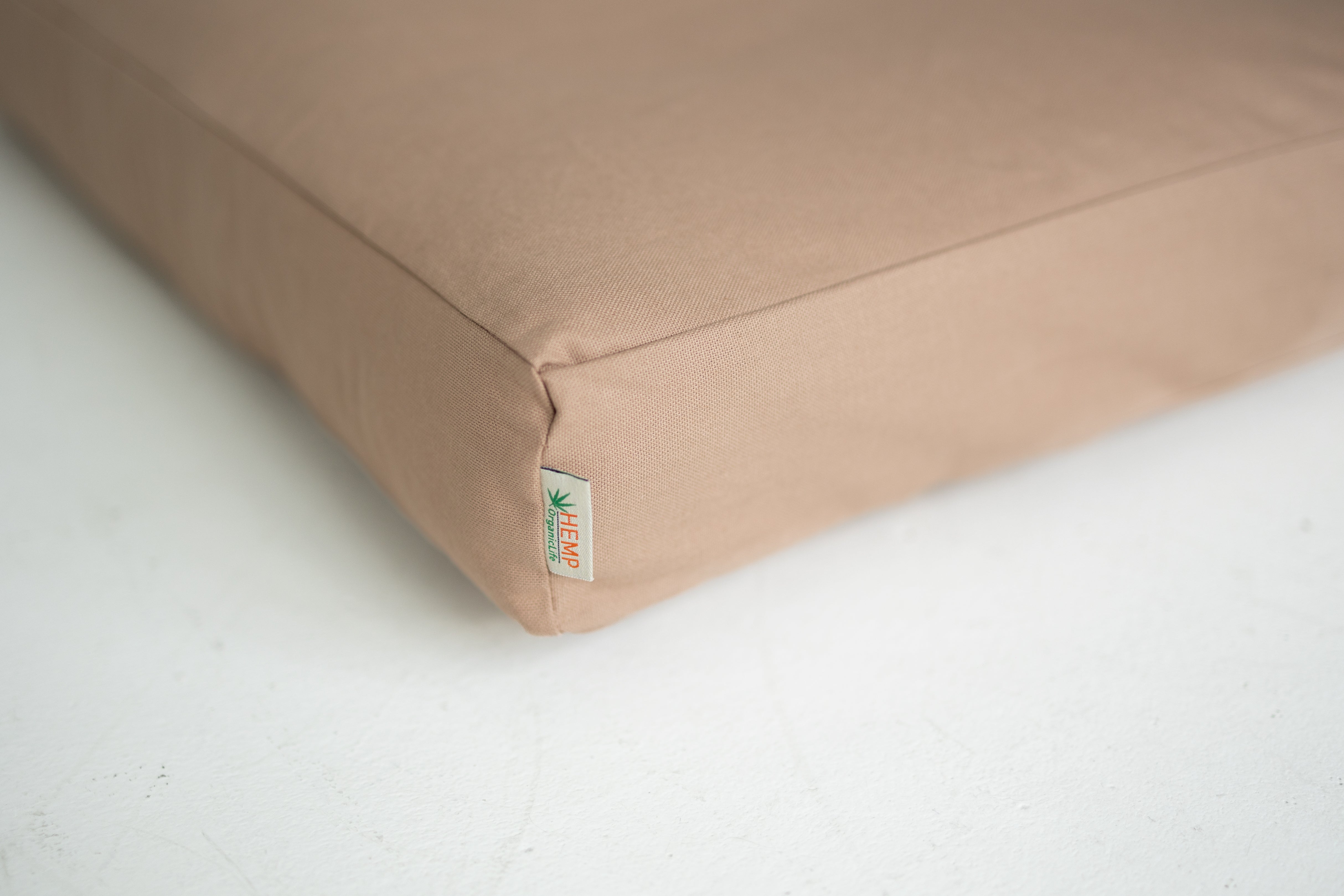 Natural Hemp Cotton Сushion for Sunbed Sun Lounger Pool Pad Replacement Chair Garden Outdoor Cotton fabric filled organic Hemp fiber Custom