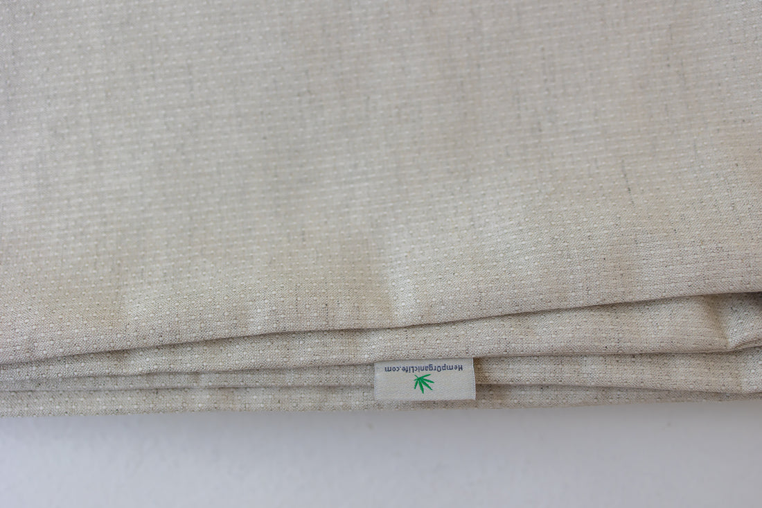 Removable Hemp Cover with Zipper for shikibuton mattress 3" thik / Natural Hemp Fabric / Custom size / Queen Full, Twin, King / Eco-friendly