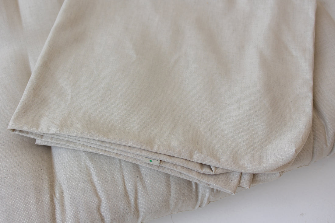 Removable Hemp Cover with Zipper for shikibuton mattress 3" thik / Natural Hemp Fabric / Custom size / Queen Full, Twin, King / Eco-friendly