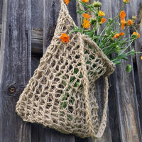 HEMP knit bag - tote bag/ shoulder bag/ purse/ handbag, unique, stylish, /organic bag/ hemp bags / vegan bag