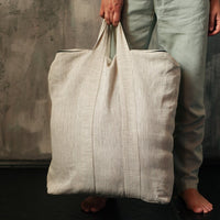 Linen Natural non-dyed bag for meditation set zafu and zabuton meditation cushion bag