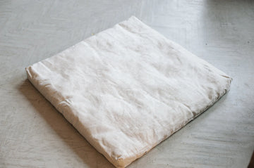 40"x48" (100x122cm) Hemp Meditation mat zabuton natural mat seating pads with hemp fiber filling with cover in natural non-dyed linen fabric