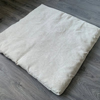 40"x48" (100x122cm) Hemp Meditation mat zabuton natural mat seating pads with hemp fiber filling with cover in natural non-dyed linen fabric