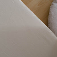 23.5" × 71" (60 × 180 cm) Crib Fitted Sheet to the depth of the futon 4" in Natural non-dyed Hemp fabric Fitted Sheets For Toddlers Kids Bed