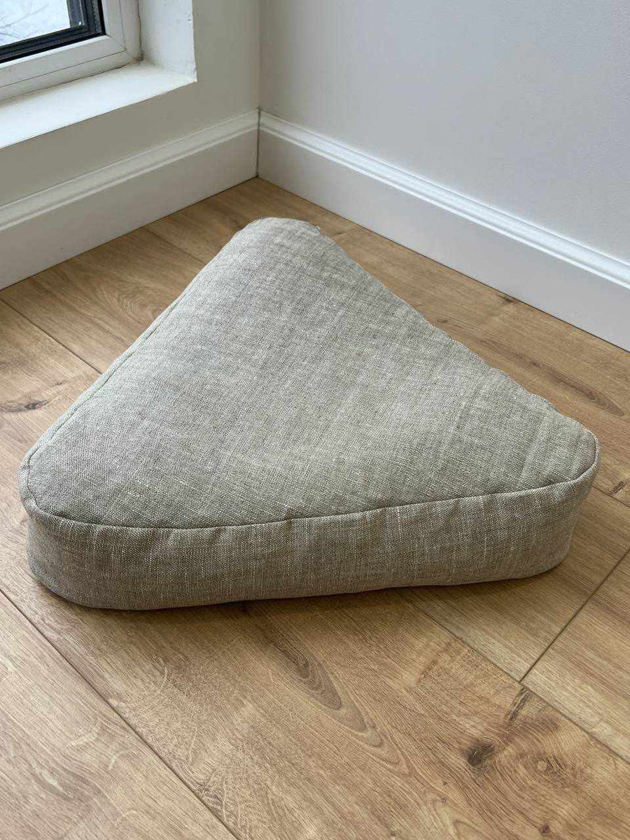 Wedge Pillow Filled With Organic Buckwheat Hull Midnight Ocean Chair Pillow  Office Chair Cushion Natural Wedge 40 X 30 X H 10 /1 Cm 
