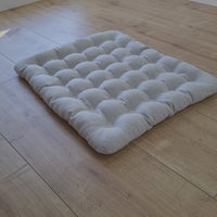 Hemp Seat yoga Cushion filled Buckwheat hulls floor bench cushions in hemp fabric pillow seat /Meditation Yoga Organic