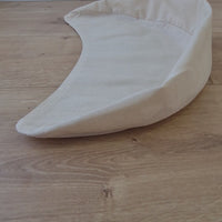 Cotton non-dyed inner cover with zipper for Crescent cushion