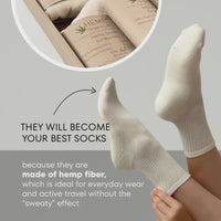 Warm Hemp Socks with Soft Terry Cushioning  Cozy Hemp Socks for women Warmth You Can Feel