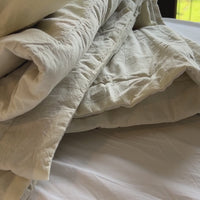 Hemp Blanket Vanilla soft thin and light Hemp fiber in soft washed cotton fabric for hot summer nights extra thin Quilt