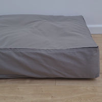 Hemp filled futon 6" thick in natural cotton fabric with Water-repellent cotton cover with zipper