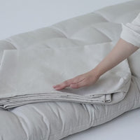 Removable Hemp Cover with Zipper for shikibuton mattress 3" thik / Natural Hemp Fabric / Custom size / Queen Full, Twin, King / Eco-friendly