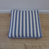 Hemp cushion with removable cover Hemp fiber filling in cotton fabric with linen cover Floor cushion custom made size