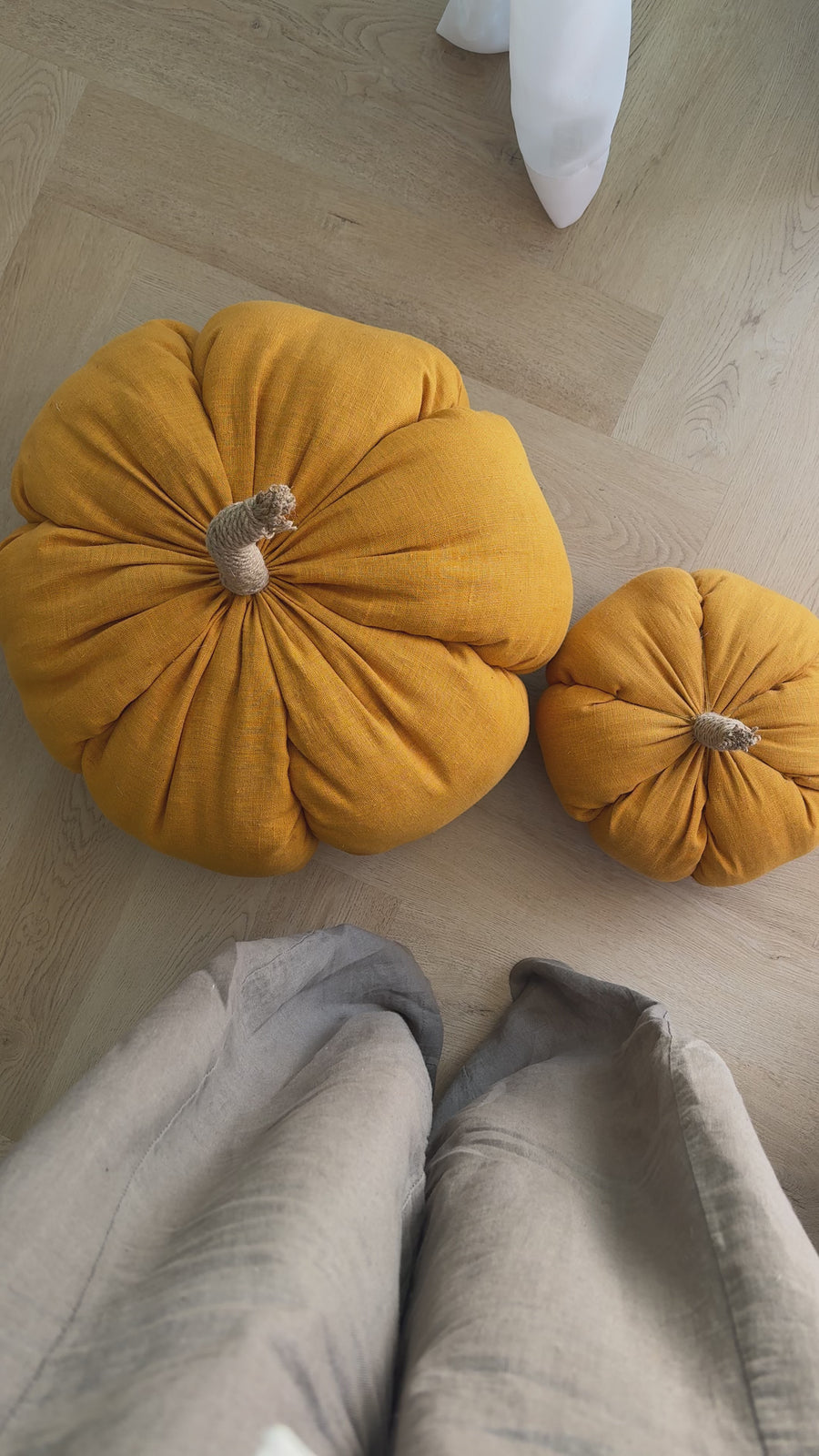 HEMP Linen Home Decor filled Natural Hemp Fiber - Hemp Textile Pumpkins - Naturally Cozy - Eco-Friendly Autumn Decor