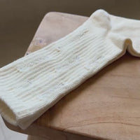 Hemp Teen Socks Long Ribbed Torn Cuff Socks Natural oatmeal color Vegan socks Gift for teen Cool socks for Teens  Eco-Friendly & Breathable Set of 9 pairs