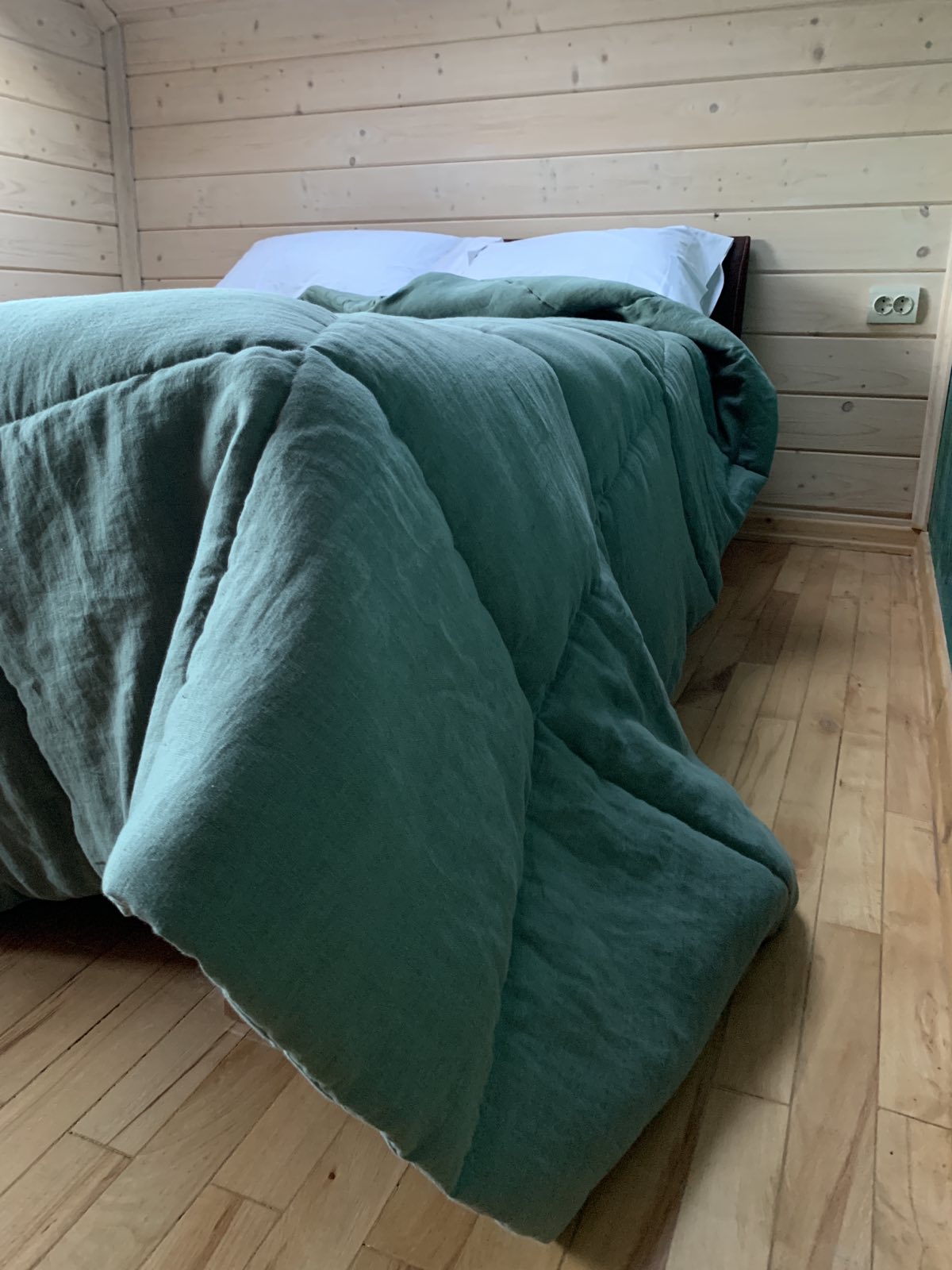 Thick Natural HEMP Linen Comforter "Wood breeze" Blanket Duvet Insert Hemp filler in natural linen fabric Full Twin Queen King Custom size