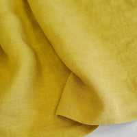 Yellow Linen Pillowcases Linen Washed Fabric