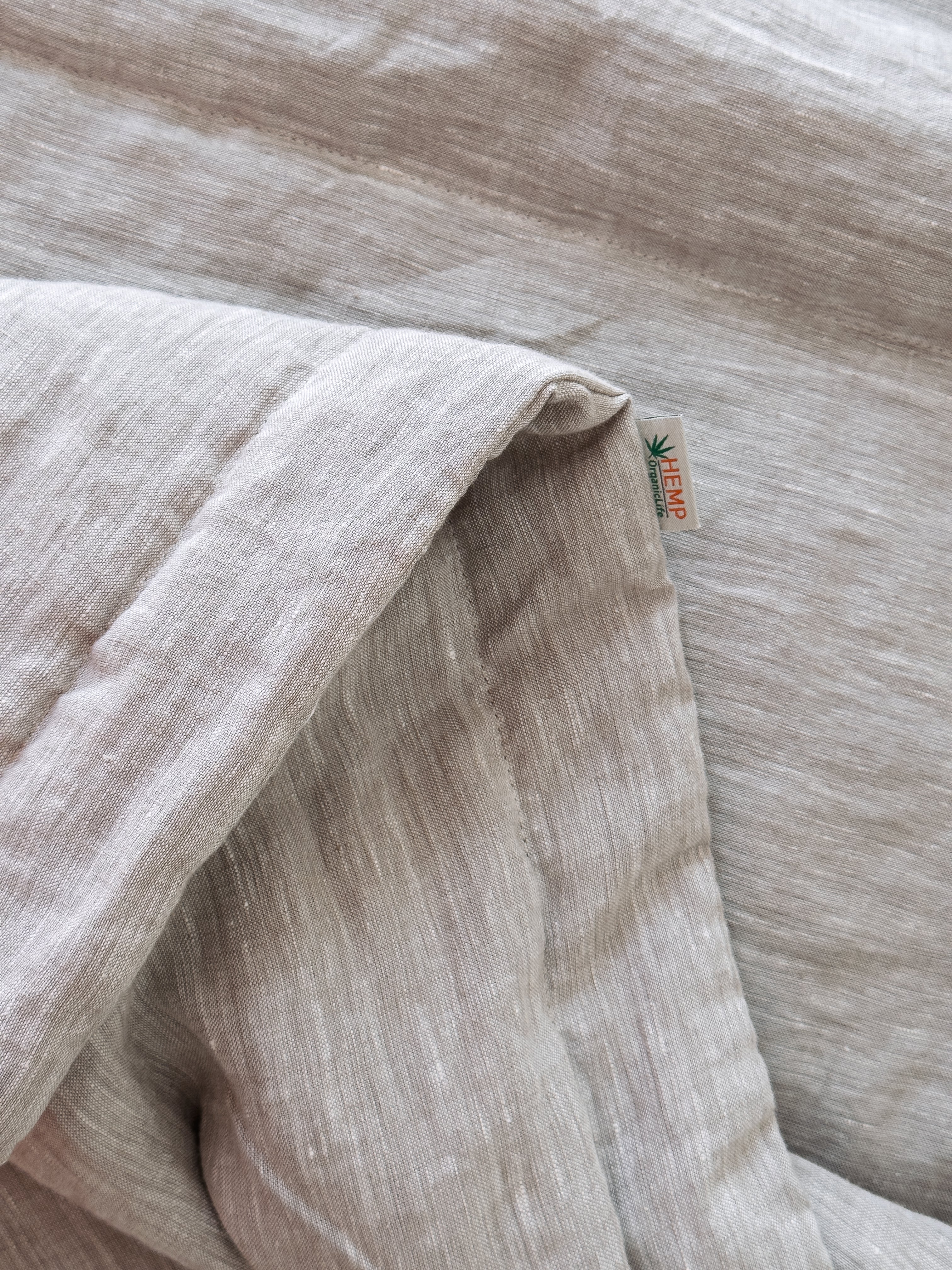 Thin Hemp Linen blanket summer quilt filled organic hemp fiber in soft washed linen fabric Custom Made blanket