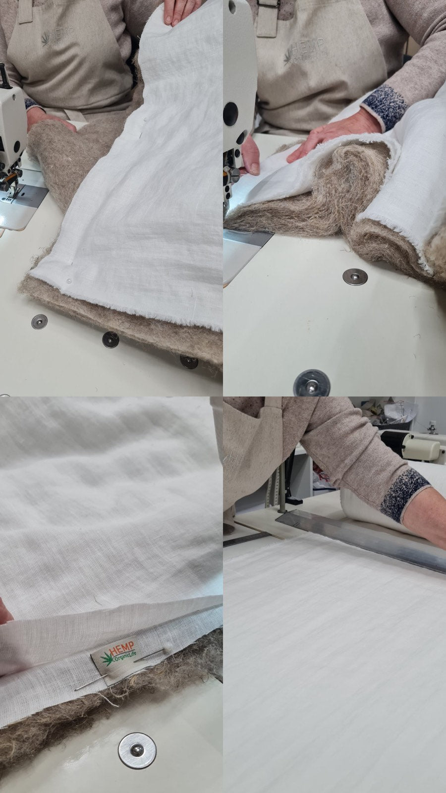 Special listing for Dave Provencher one 85.5"x102" hemp blanket in "Monogram" linen in 200g/m2