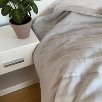 Ultra Thin Hemp Linen Blanket Summer Quilt filled Organic Hemp Fiber in Soft Washed Linen Fabric Hand Made Custom Size