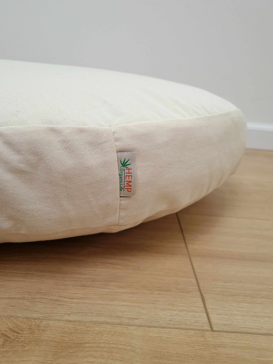 Custom Organic Cotton Seat Cushion with Removable Cover