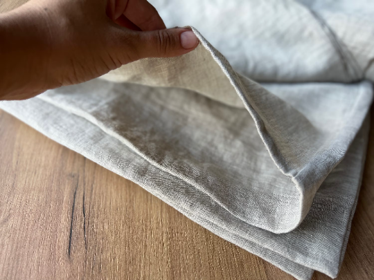 16" x 24" (40x60cm) Linen Pillowcases in natural undyed linen Washed Fabric