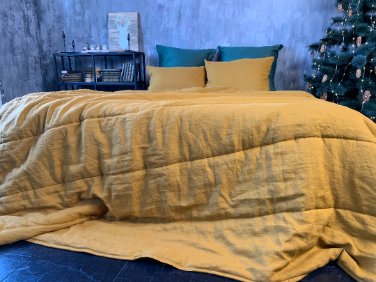 Mustard discount velvet blanket