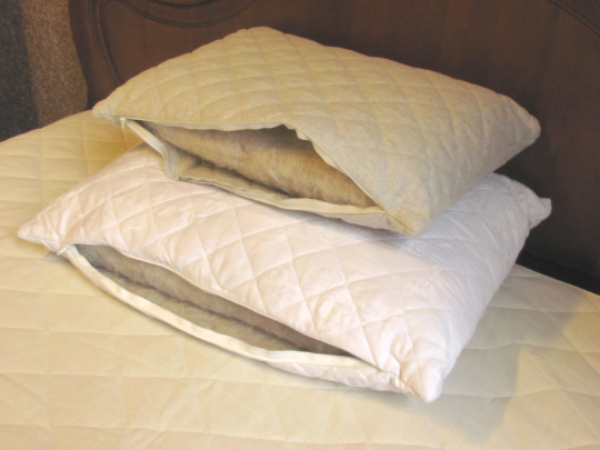 HEMP Organic Pillow filled HEMP FIBER in white linen fabric with regulation height/Hemp pillow/ Hypoallergenic Bed Pillow /Toddler/Eco pillow