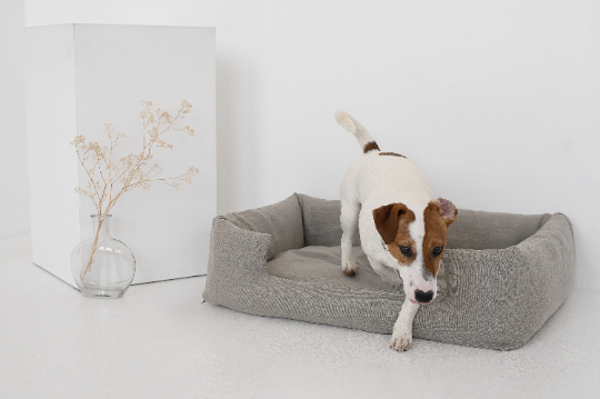 Organic Hemp Pet Bed Removable Washable Natural Linen Cover Bed Filled Organic Hemp Fiber Filler - Dog Cat Pet Bed Cots Mat Cover