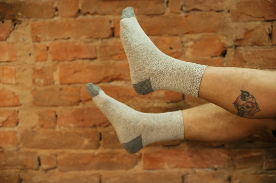 HEMP Socks for men Set of 9 pairs with a dark heel