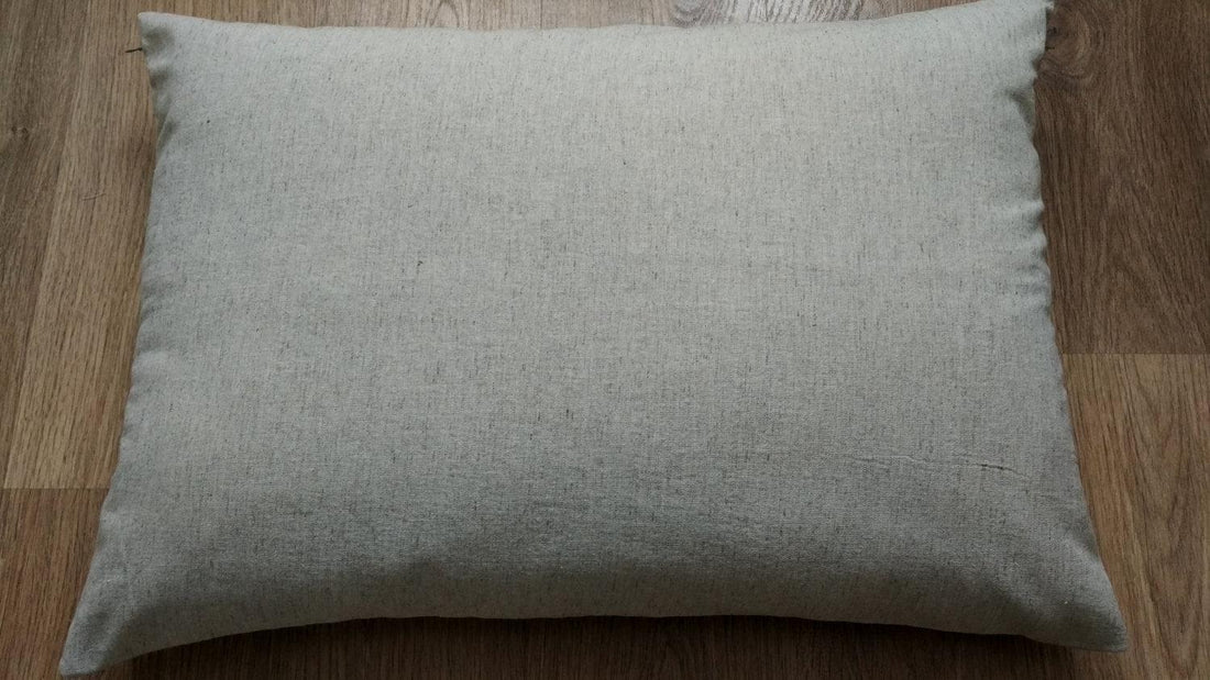 HEMP Pillow filled organic HEMP FIBER in hemp fabric with regulation height Hemp pillow