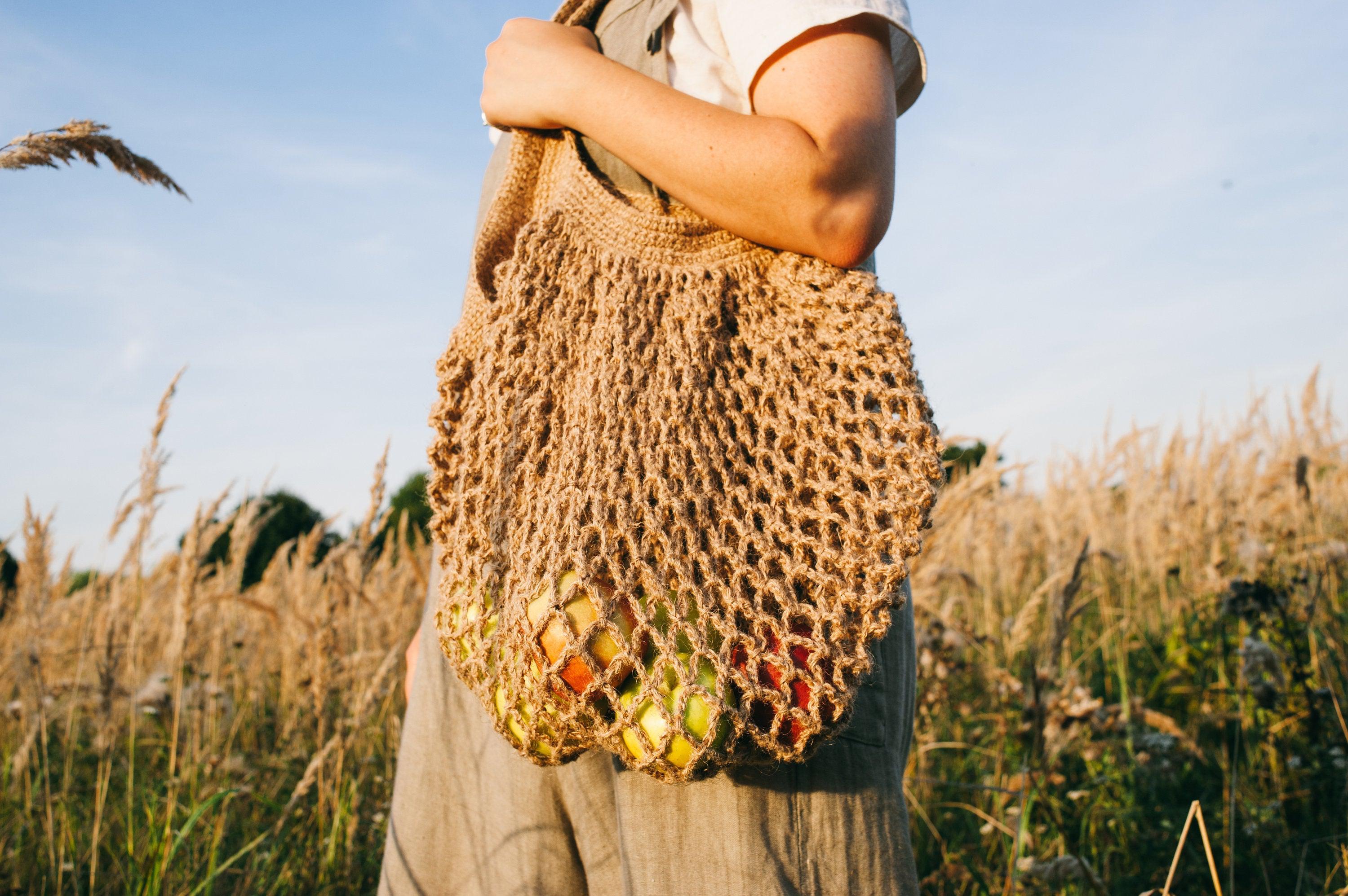HEMP knit bag - tote bag/ shoulder bag/ purse/ handbag, unique, stylish, /organic bag/ hemp bags / vegan bag