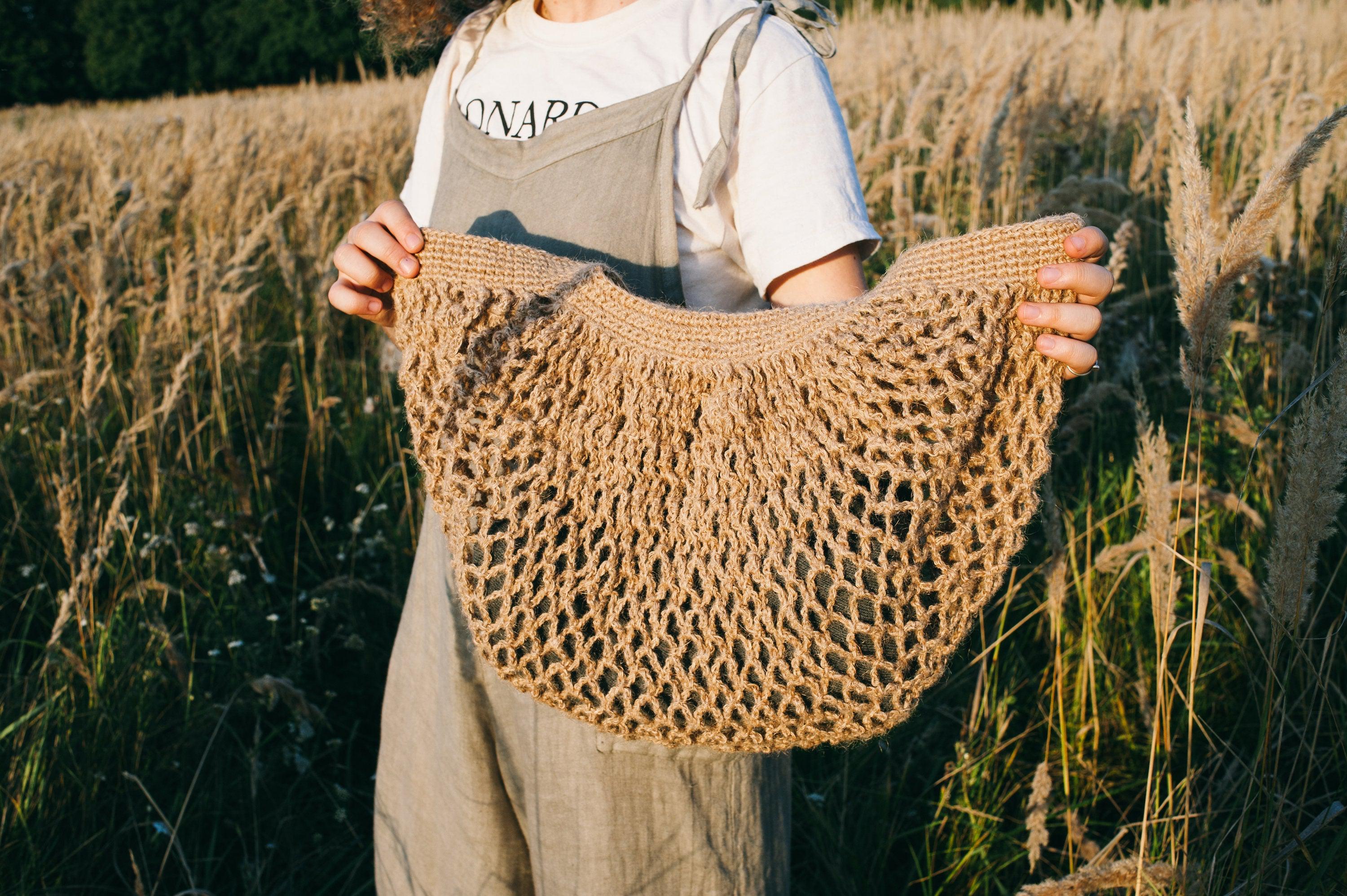 HEMP knit bag - tote bag/ shoulder bag/ purse/ handbag, unique, stylish, /organic bag/ hemp bags / vegan bag