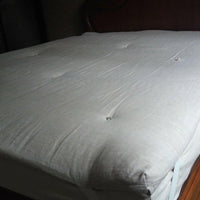 Hemp mattress Topper HEMP fiber filling in natural non-dyed Linen fabric