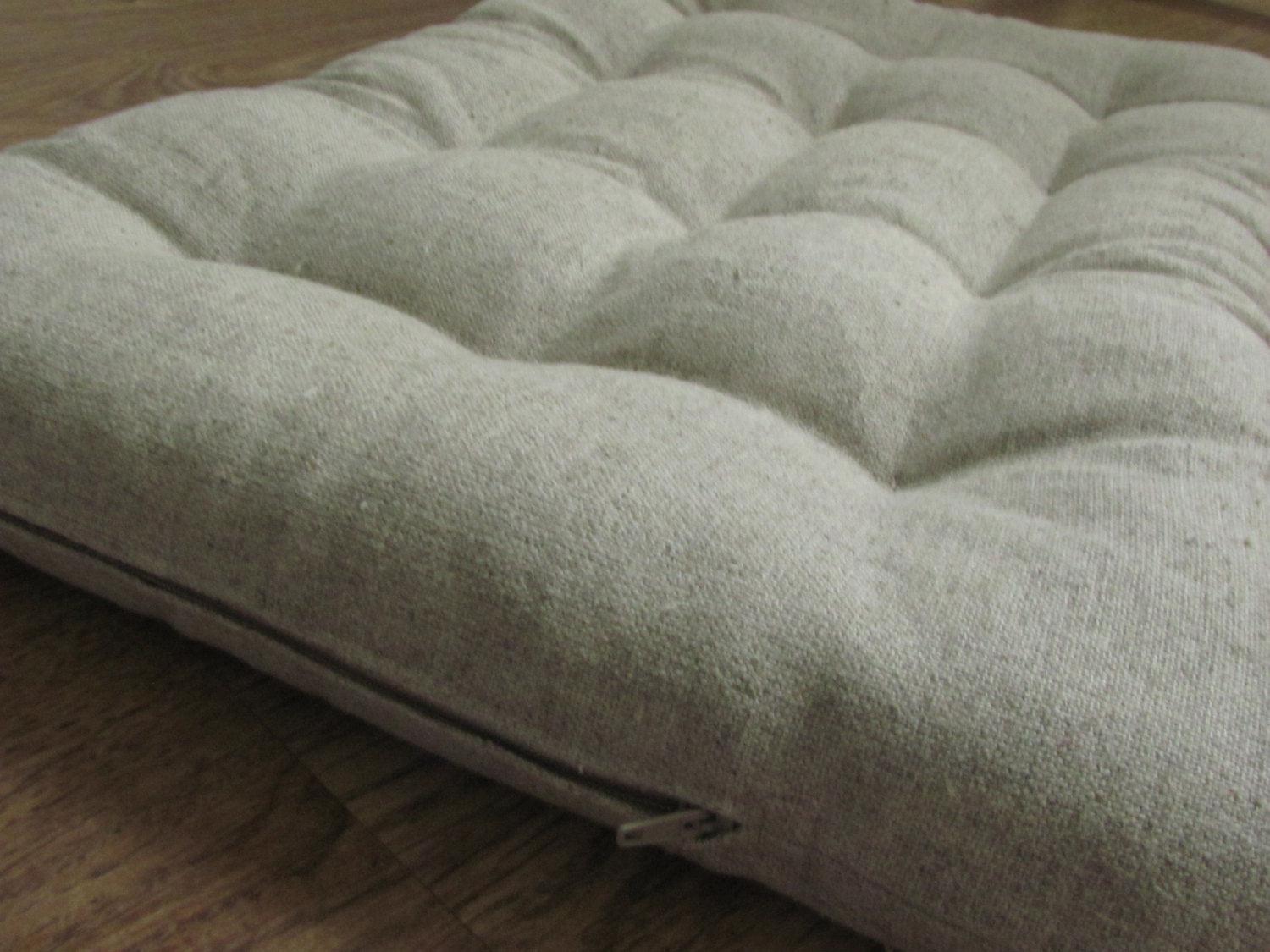 Hemp mattress with Buckwheat hulls for baby 20"x36"in/ Organic mattress / topper / Hemp floor mat cushion / Meditation Yoga