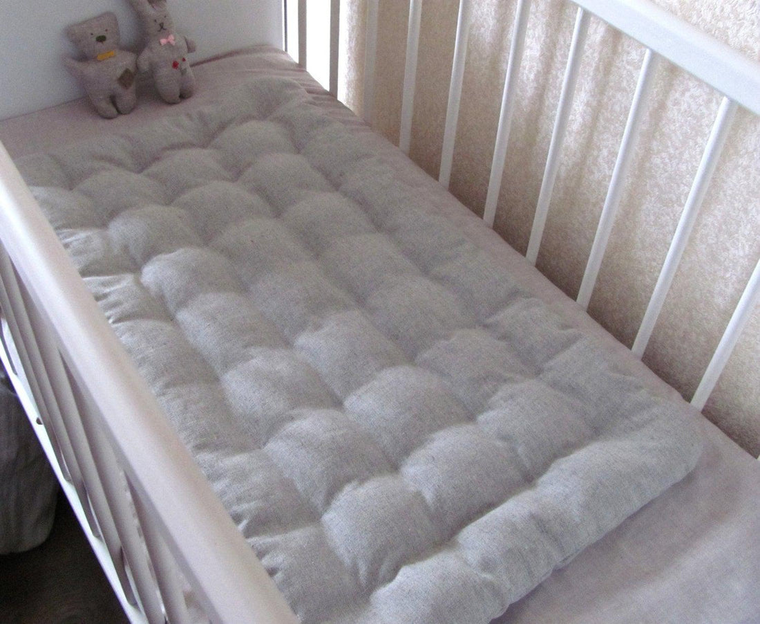 Hemp mattress with Buckwheat hulls for baby 20"x36"in/ Organic mattress / topper / Hemp floor mat cushion / Meditation Yoga