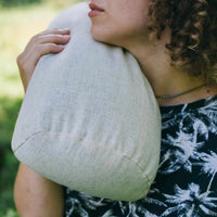 Hemp pillow with Buckwheat hulls /Organic pillow/buckwheat/ cushion/Meditation Yoga Organic/Natural