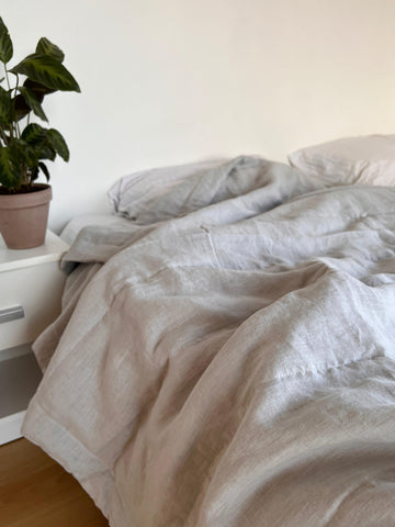 Hemp Linen Mattress Pad cover as fitted sheet filled organic Hemp Fibe –  HempOrganicLife