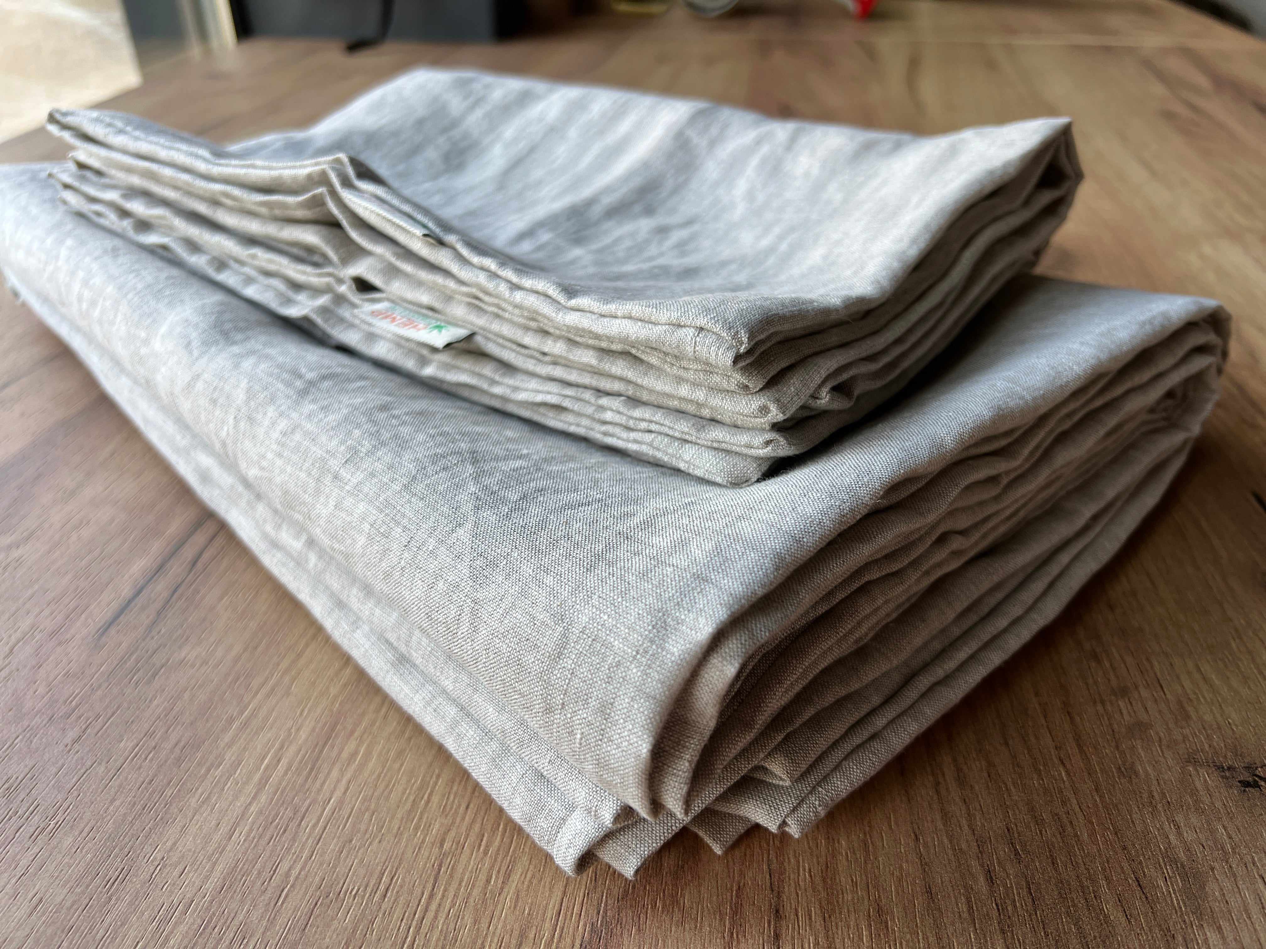 Natural linen duvet cover non-dyed washed linen fabric Full Queen King custom sizes