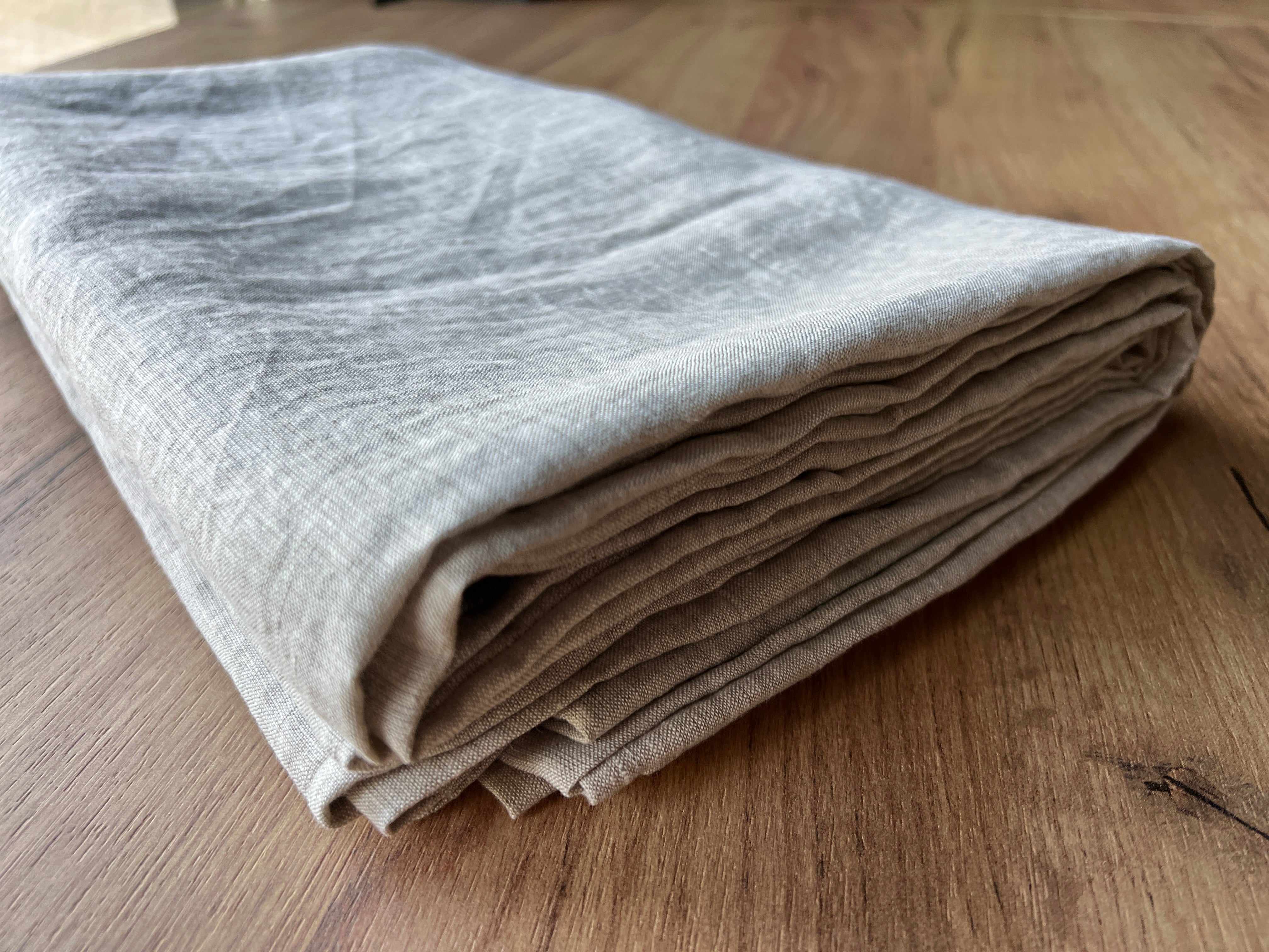 Natural linen duvet cover non-dyed washed linen fabric Full Queen King custom sizes