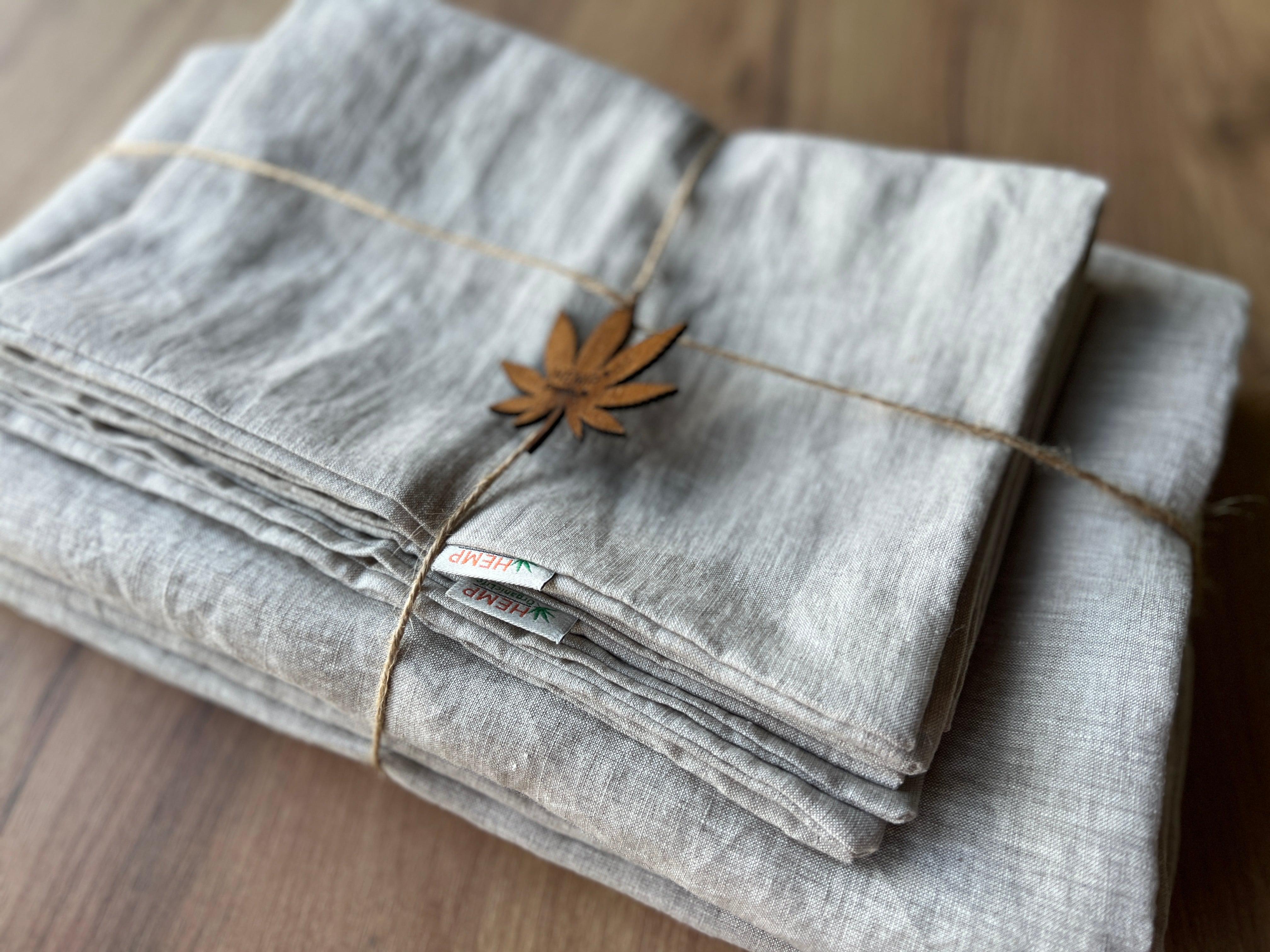 Natural linen duvet cover non-dyed washed linen fabric Full Queen King custom sizes