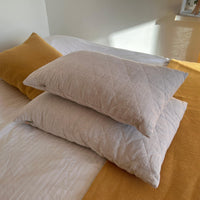 HEMP Organic Pillow filled HEMP FIBER in white linen fabric with regulation height/Hemp pillow/ Hypoallergenic Bed Pillow /Toddler/Eco pillow
